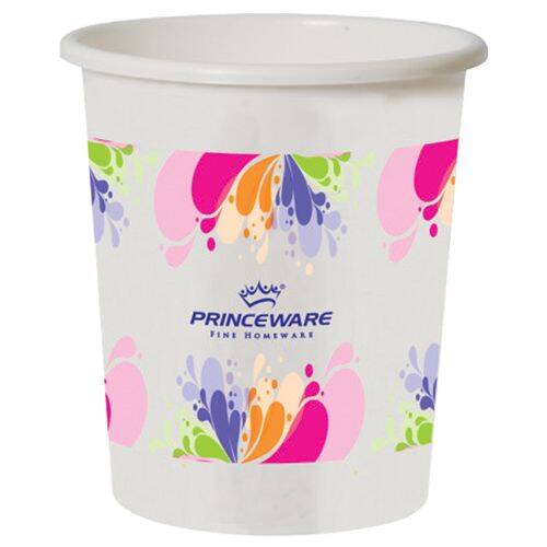 Princeware Plastic Dustbin / Garbage Bin - Small, Multicolour, Deluxe